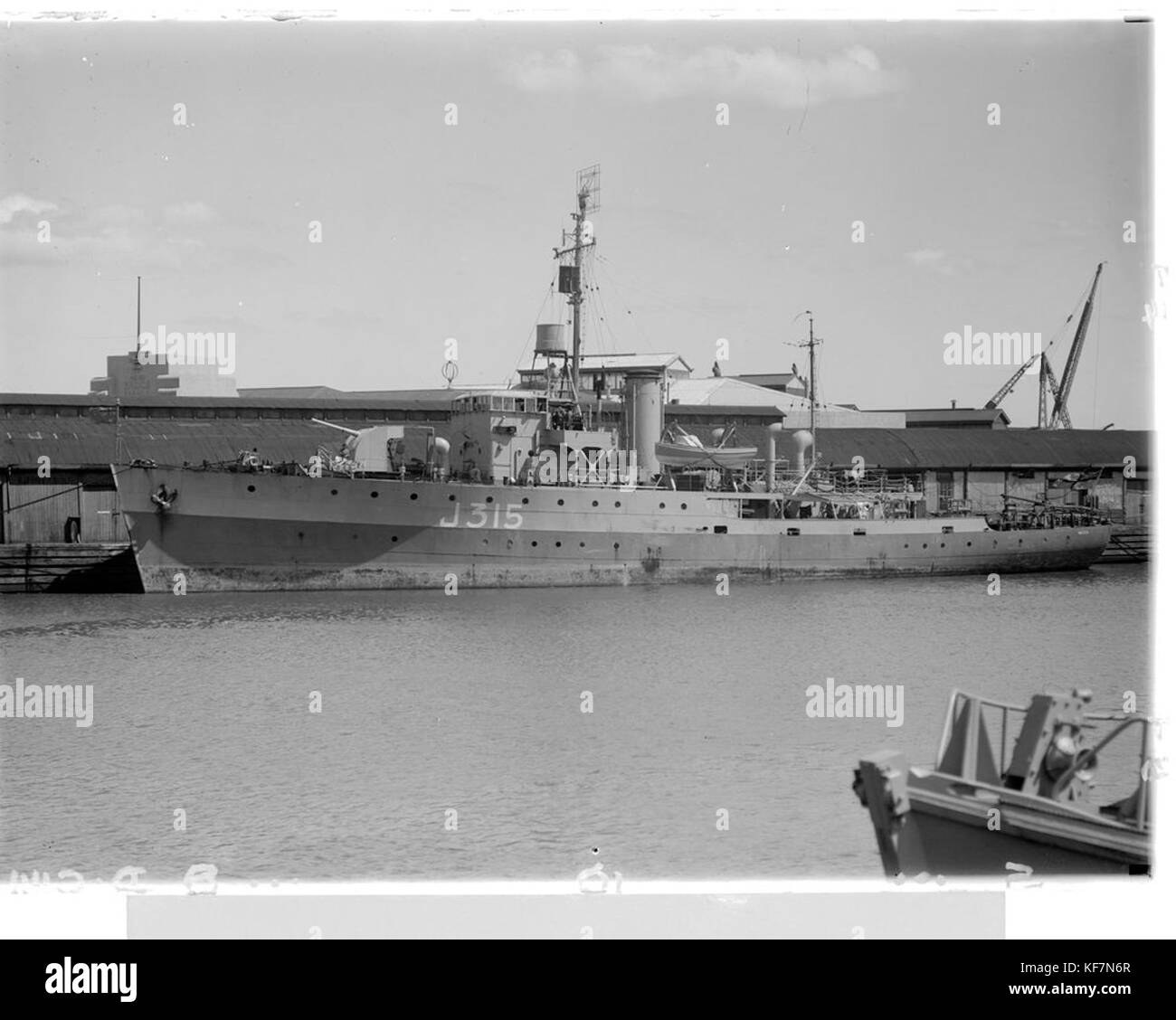 HMAS Wagga by Allan Green SLV H91.108 298 Stock Photo