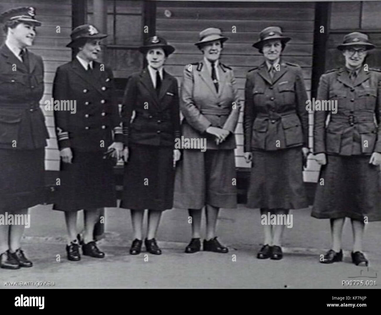 This image depicts the leaders of Australian Women's Services in 1942 ...