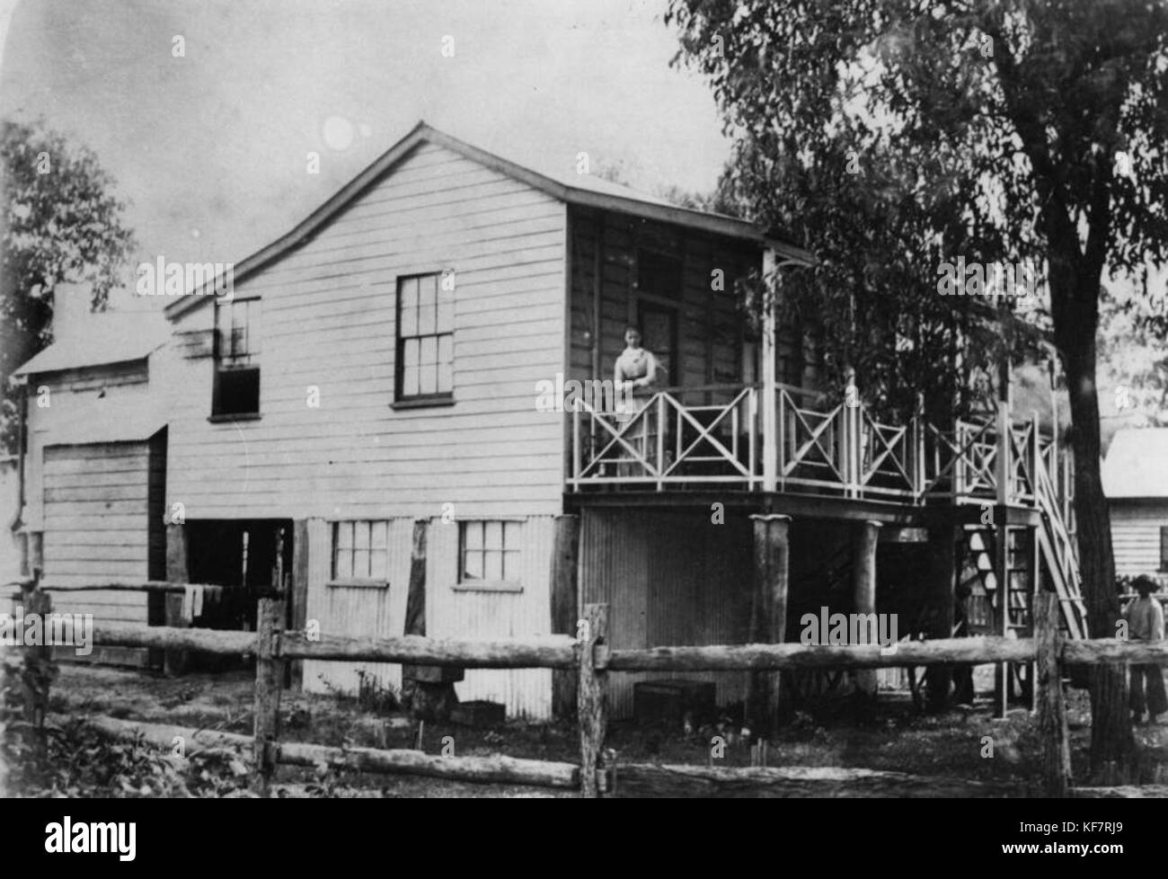 1 136045 Side view of the Amos Residence in Cairns, 1886 Stock Photo