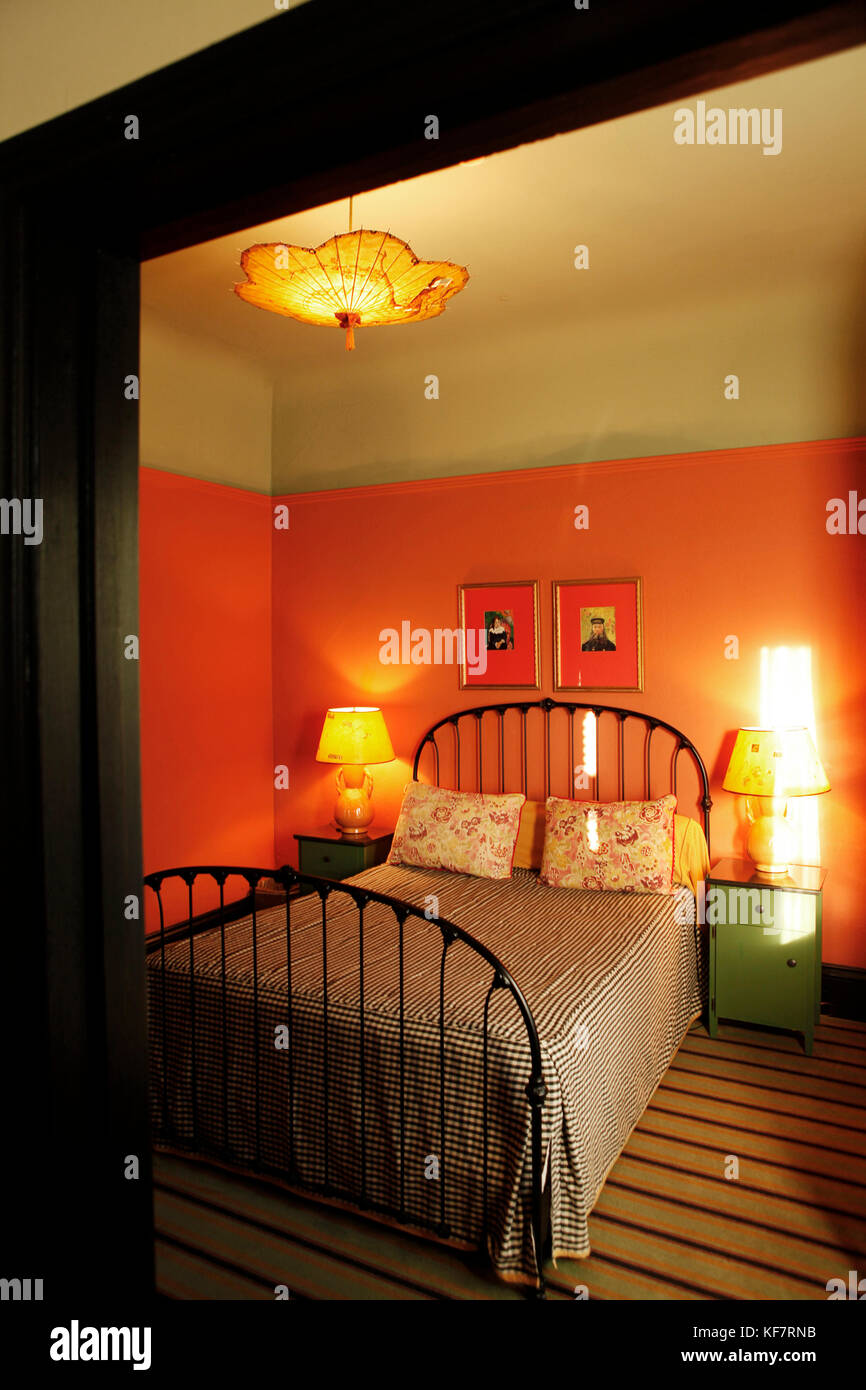 USA, California, San Francisco, a room shot at the Hotel Boheme, North Beach Stock Photo