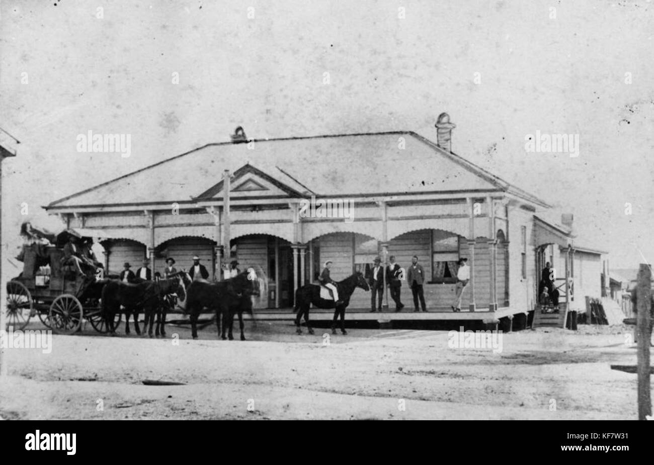 1 101980 Charters Towers Post Office, Queensland, ca. 1880 Stock Photo