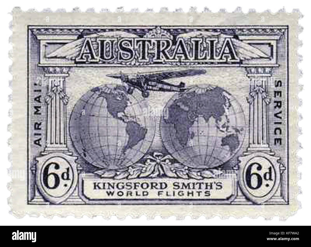 Australia Stamp 1931 Kingsford Smith Stock Photo Alamy