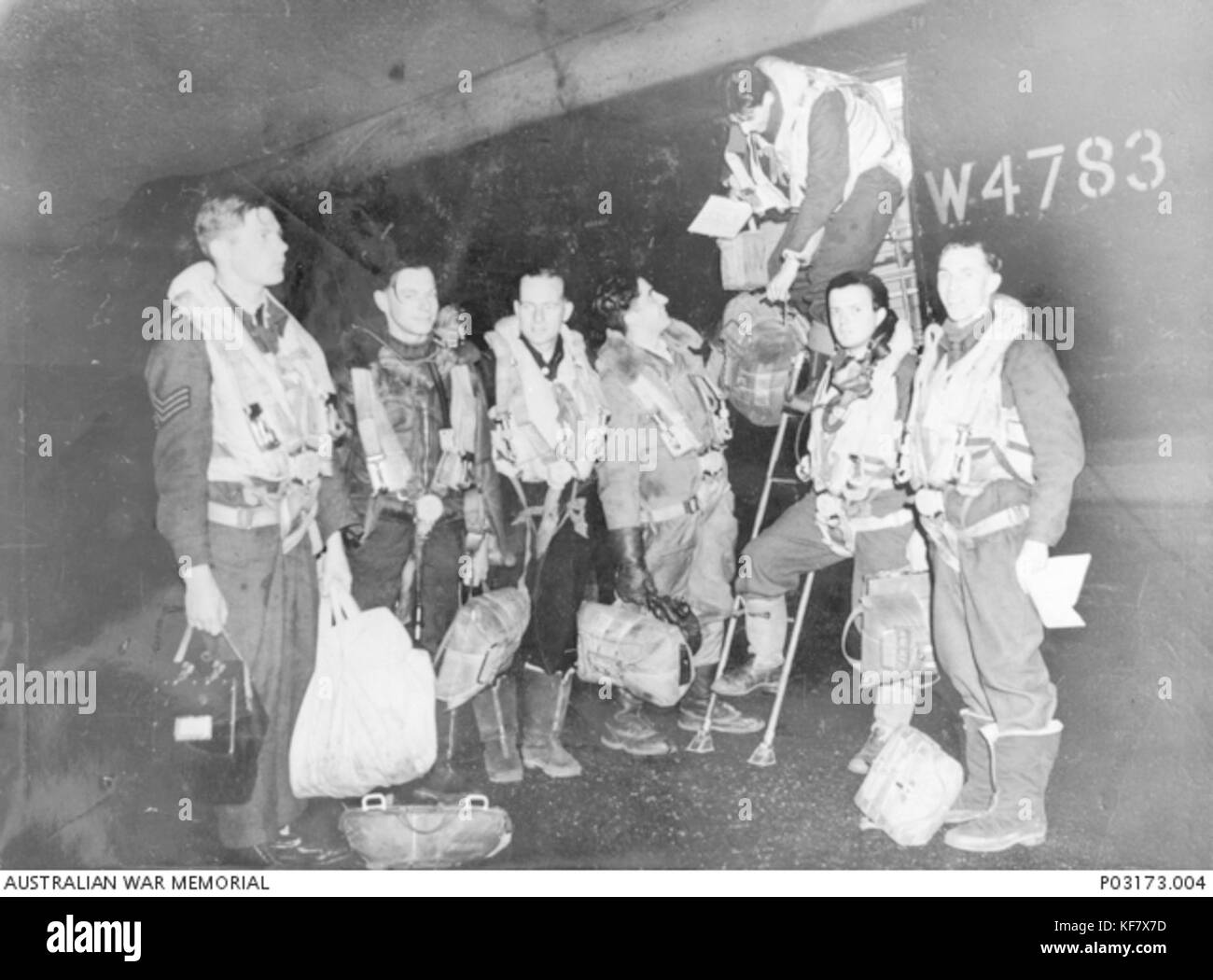 G for George aircrew 26 June 1943 AWM P03173.004 Stock Photo - Alamy