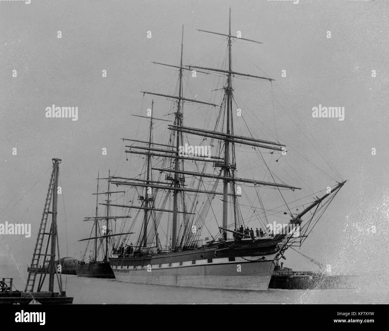 A historical image of the Loch Rannoch, a ship built in 1868, possibly ...