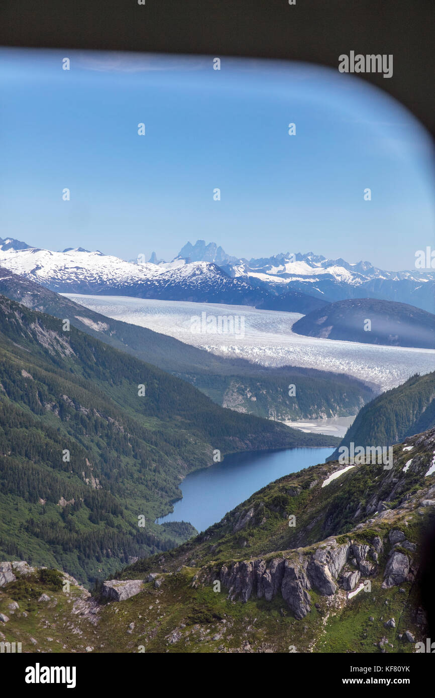 USA, Alaska, Juneau, ariel views of the beautiful Alaskan scenery seen