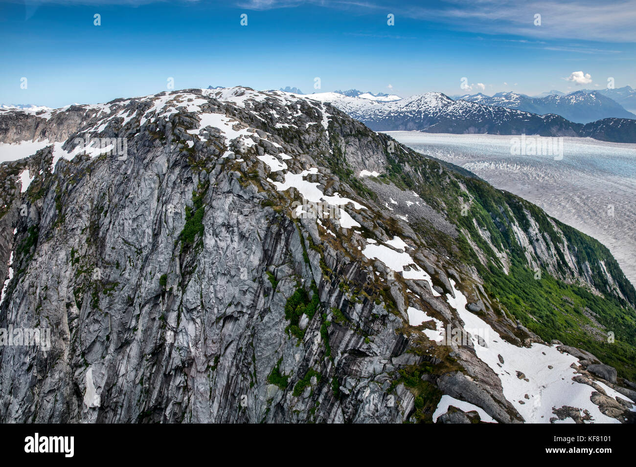 USA, Alaska, Juneau, ariel views of the beautiful Alaskan scenery seen