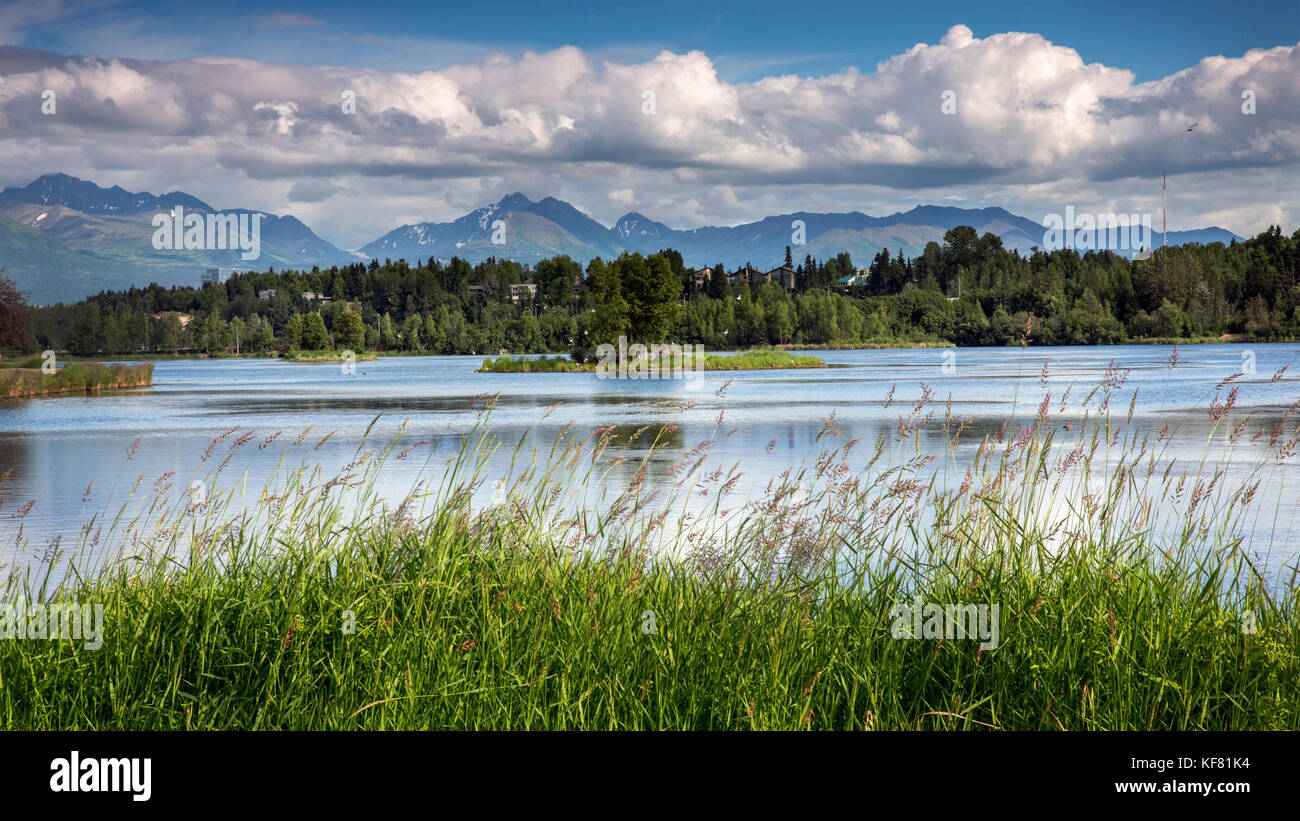 USA, Alaska, Anchorage, Waterfront Park is located within Achorage and