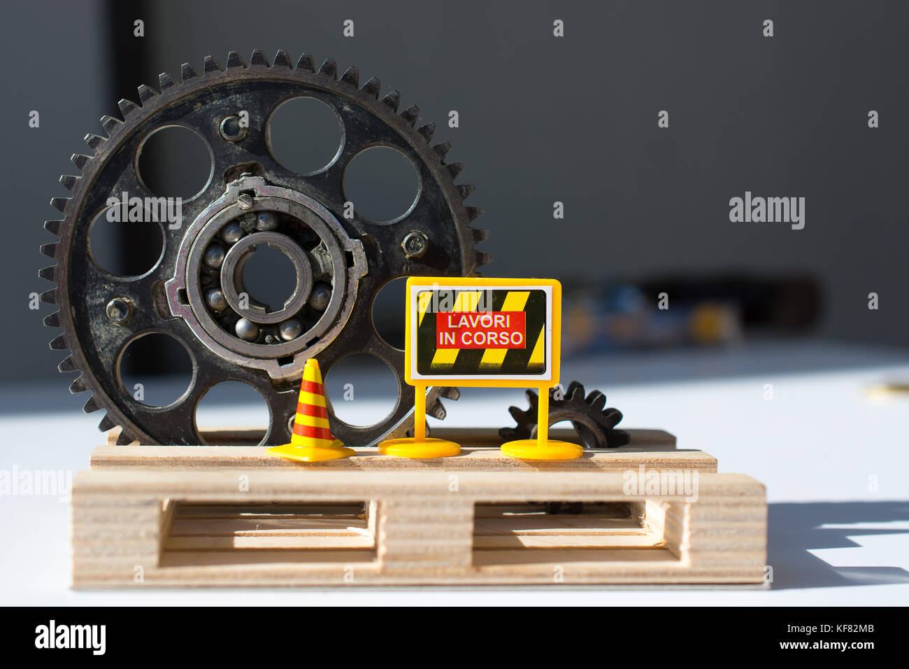 lavori in corso Stock Photo Alamy