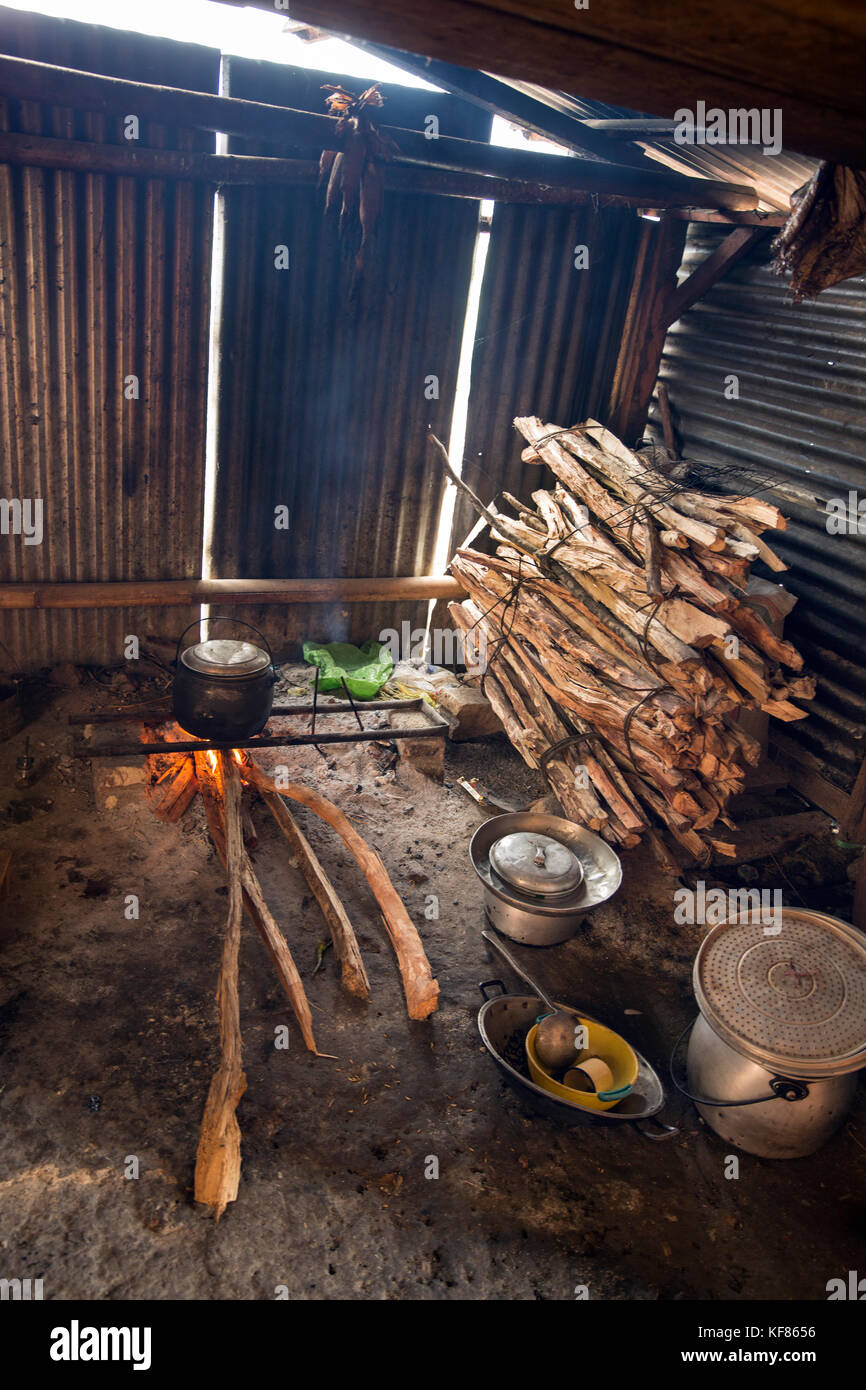 INDONESIA, Flores, the kitchen of our guides home in Tal Stock Photo ...