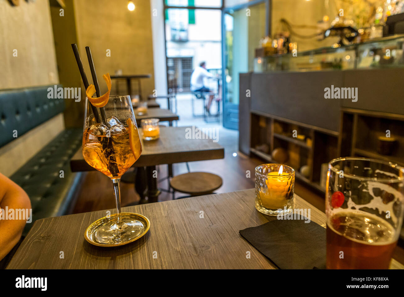The Brothers cafe bar, Como. Italy Stock Photo Alamy
