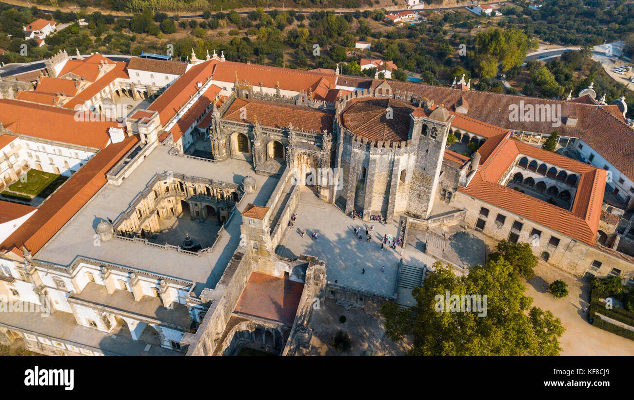 Convent of Christ or Convento de Cristo, Tomar, Portugal Stock Photo