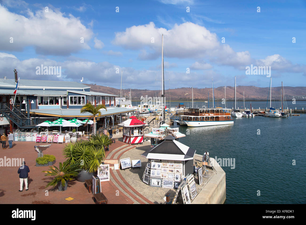 The Waterfront - Knysna Quays, Knysna, Western Cape, South Africa Stock Photo