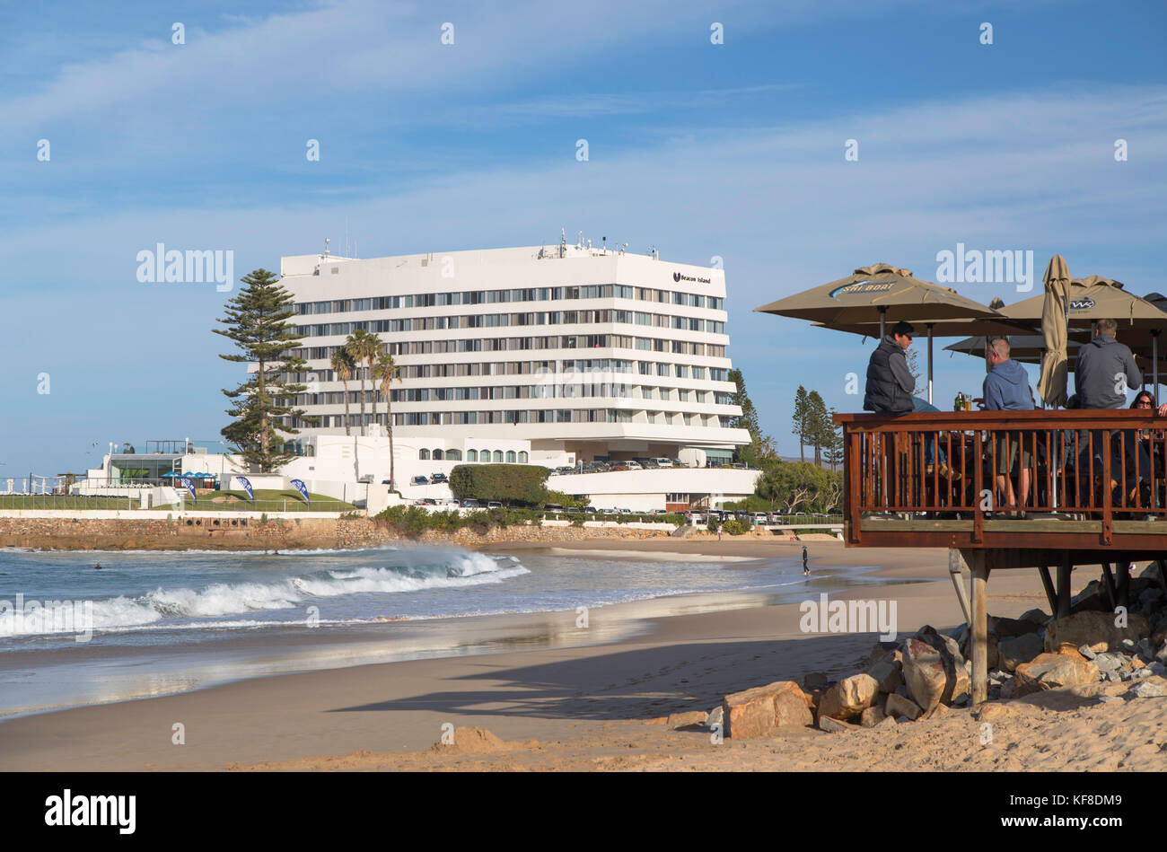 Beacon Island Resort and Hobie Beach, Plettenberg Bay, Western Cape, South Africa Stock Photo
