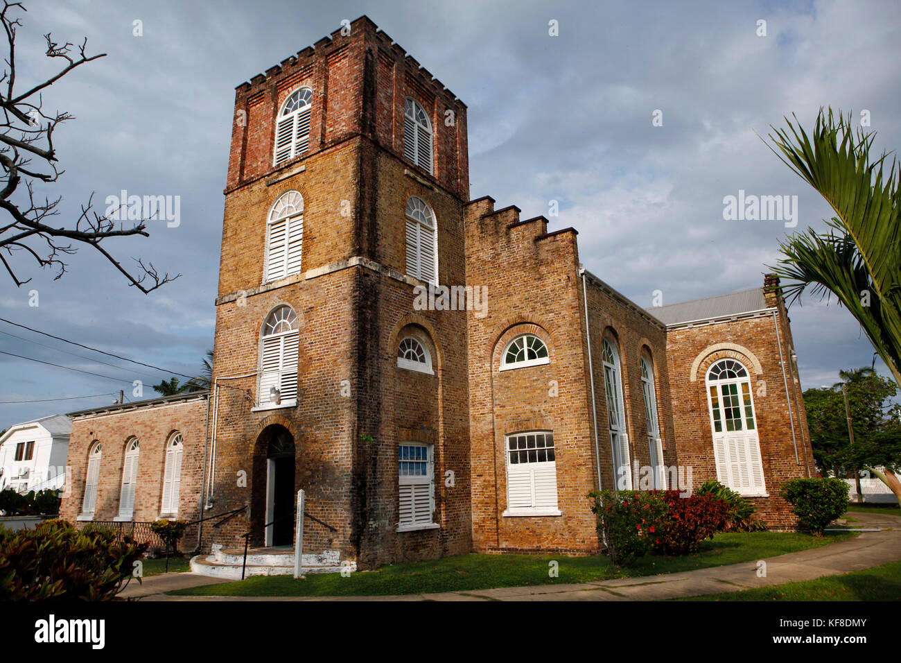 BELIZE. Belize City, St. John's Cathedral, Albert Street Stock Photo