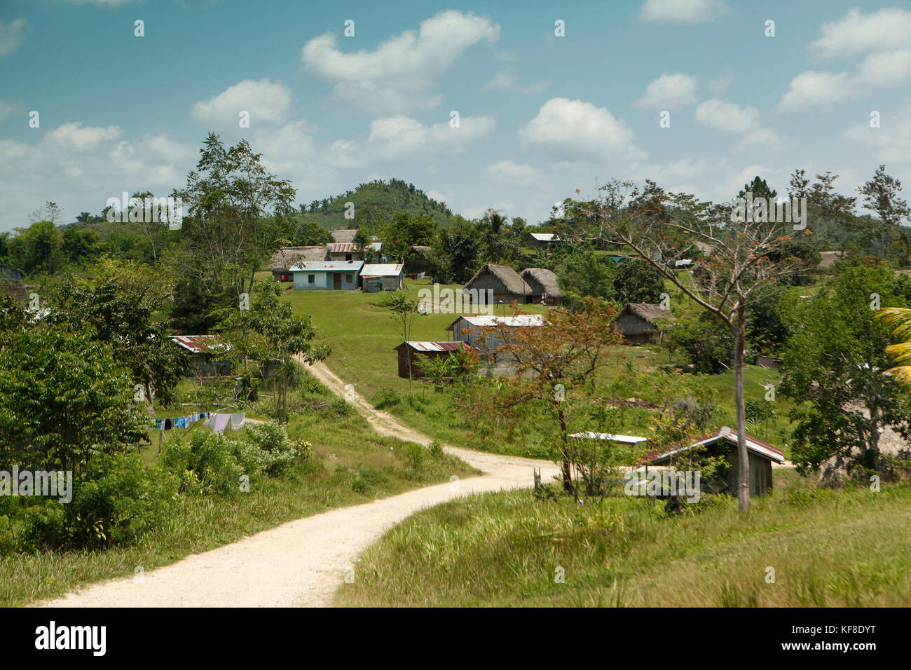BELIZE, Punta Gorda, Toledo District, San Jose Maya Village Stock Photo