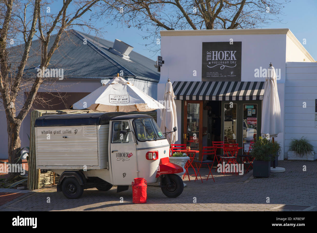 Cafe, Franschhoek, Western Cape, South Africa Stock Photo Alamy