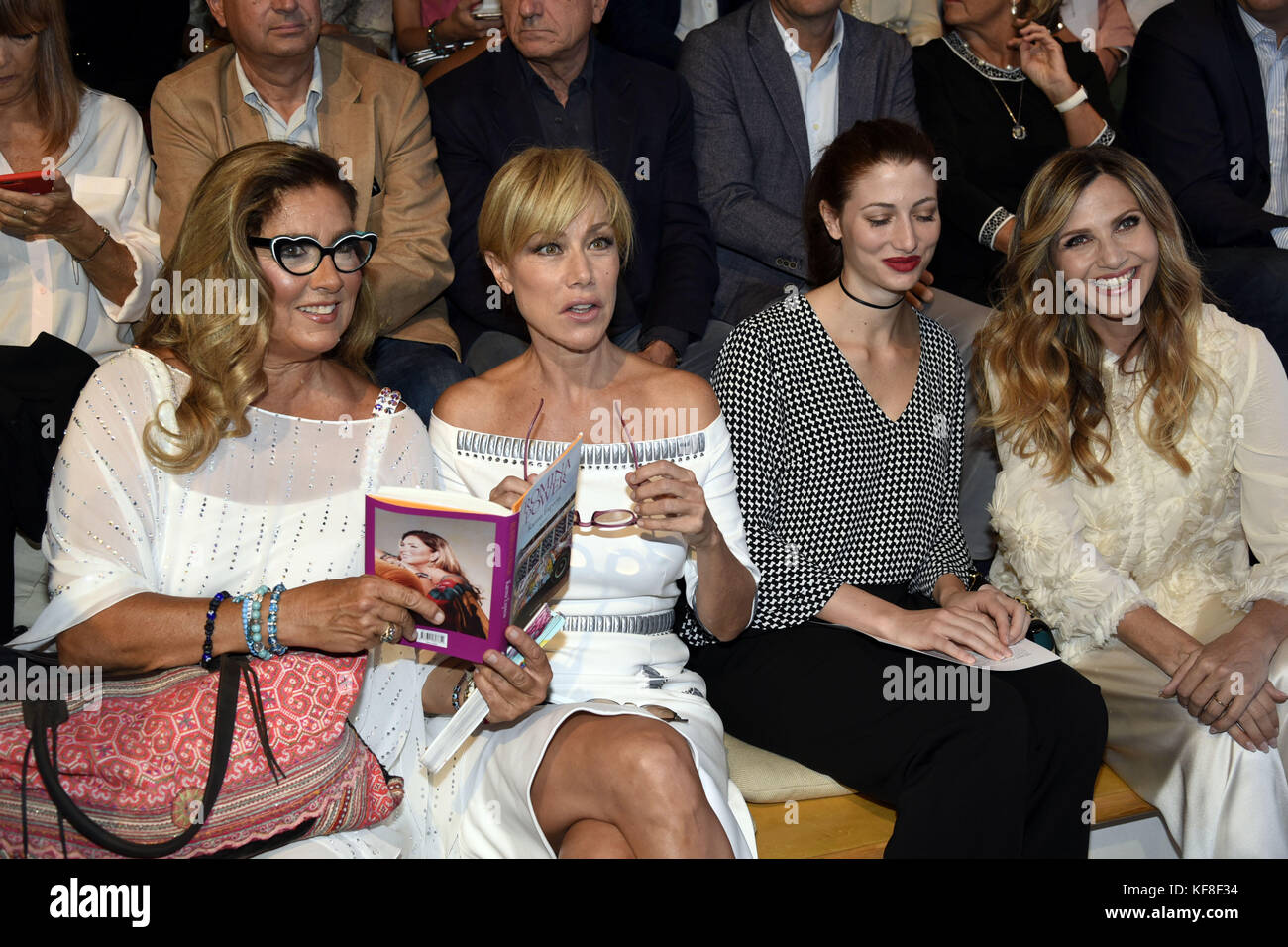 Milan Fashion Week - Laura Biagiotti - Front Row Featuring: Romina