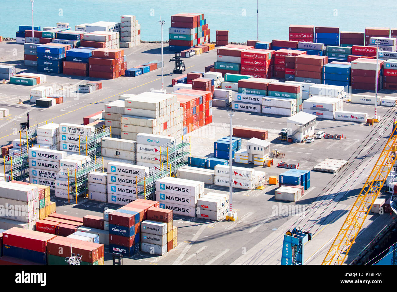 Shipping Containers in New Zealand Stock Photo Alamy
