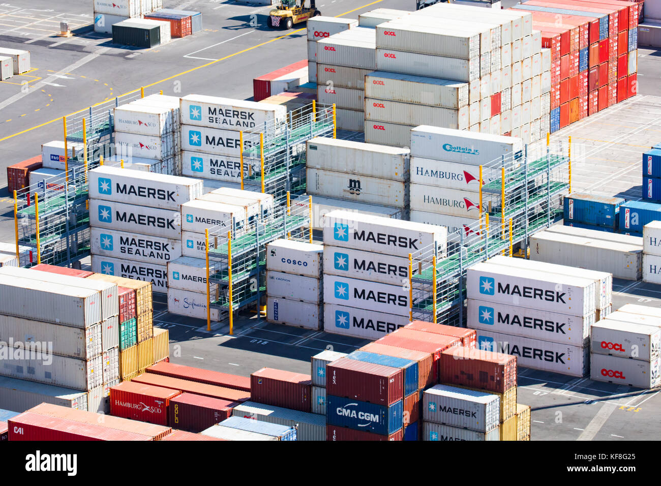 Shipping Containers in New Zealand Stock Photo Alamy