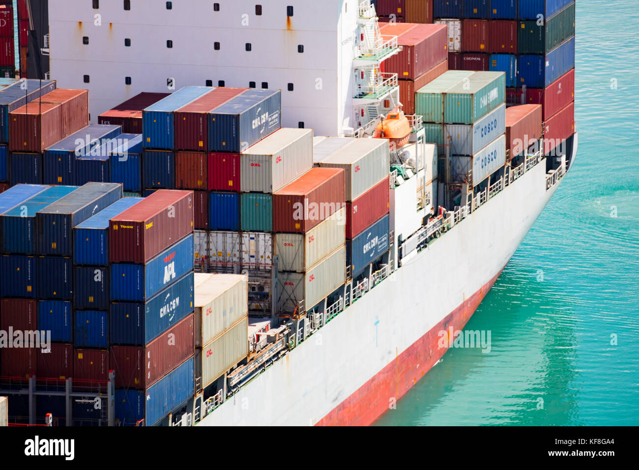 Shipping Containers in New Zealand Stock Photo Alamy