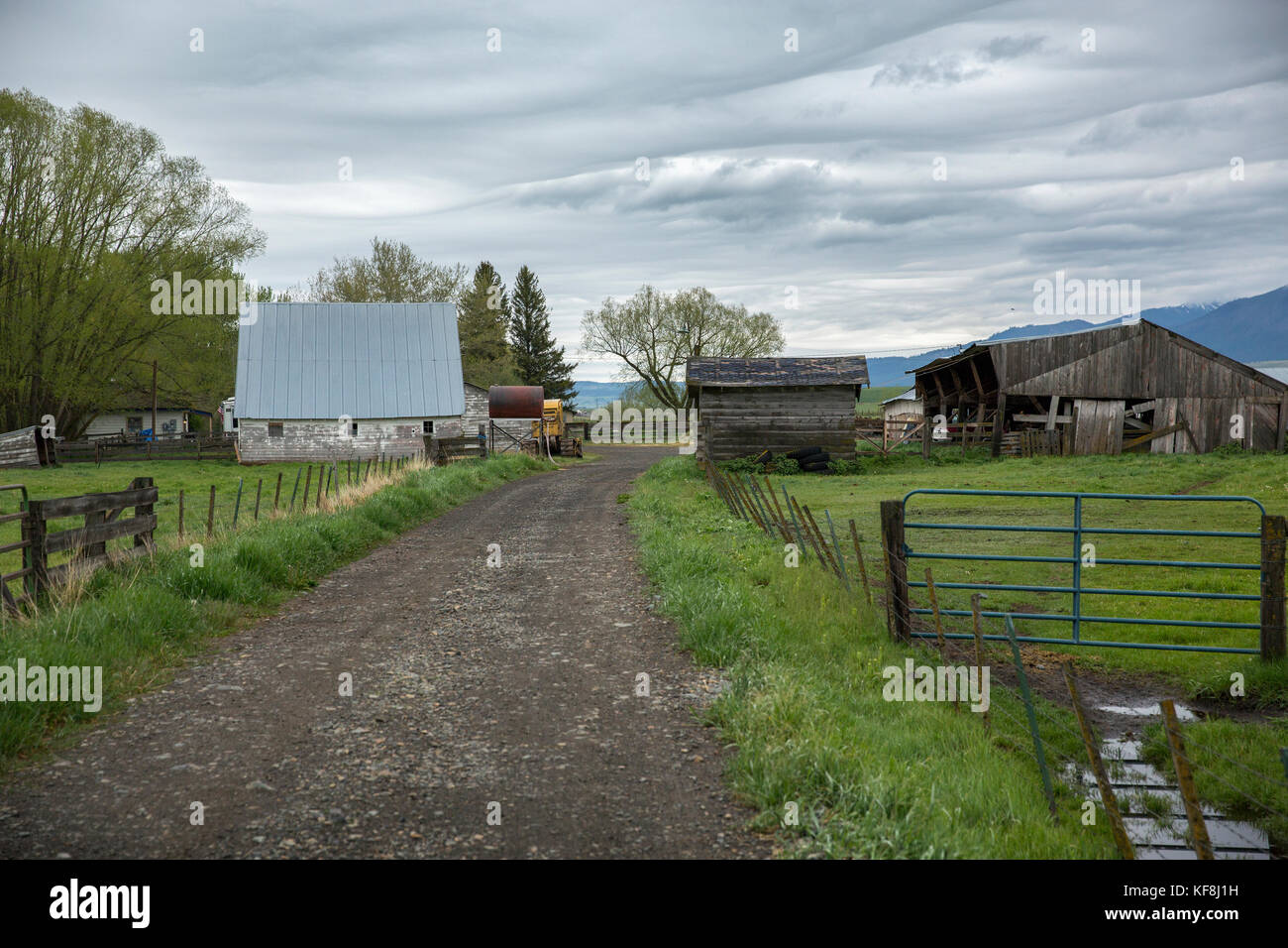 USA, Oregon, Enterprise, the Snyder Ranch in Northeast Oregon Stock Photo