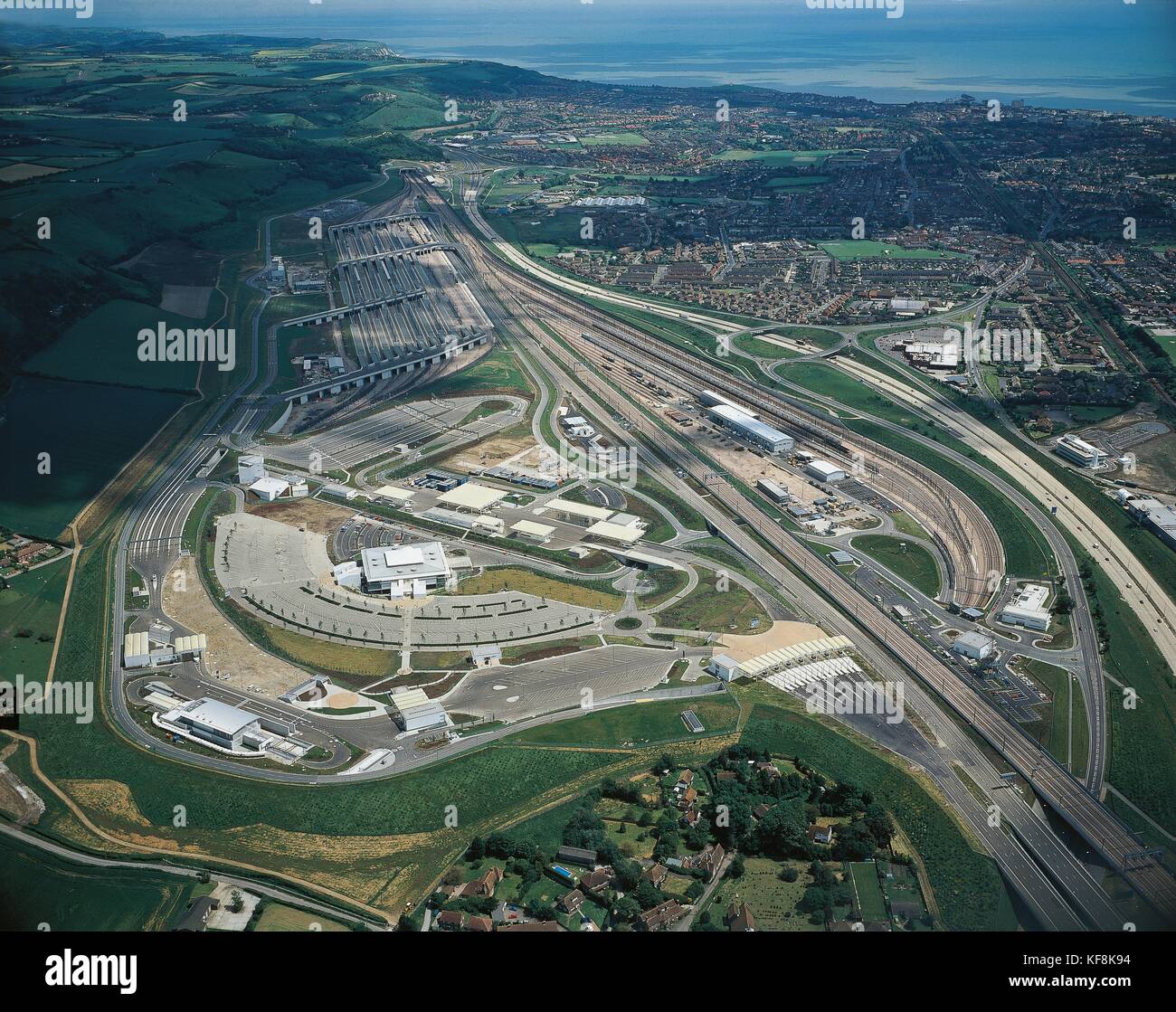 Kent United Kingdom Folkestone Channel Tunnel Stock Photo Alamy