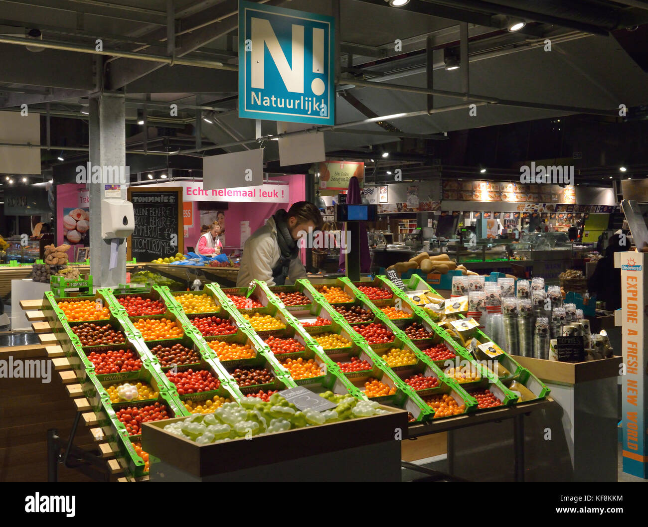 Rotterdam Market Hall, Holland Stock Photo