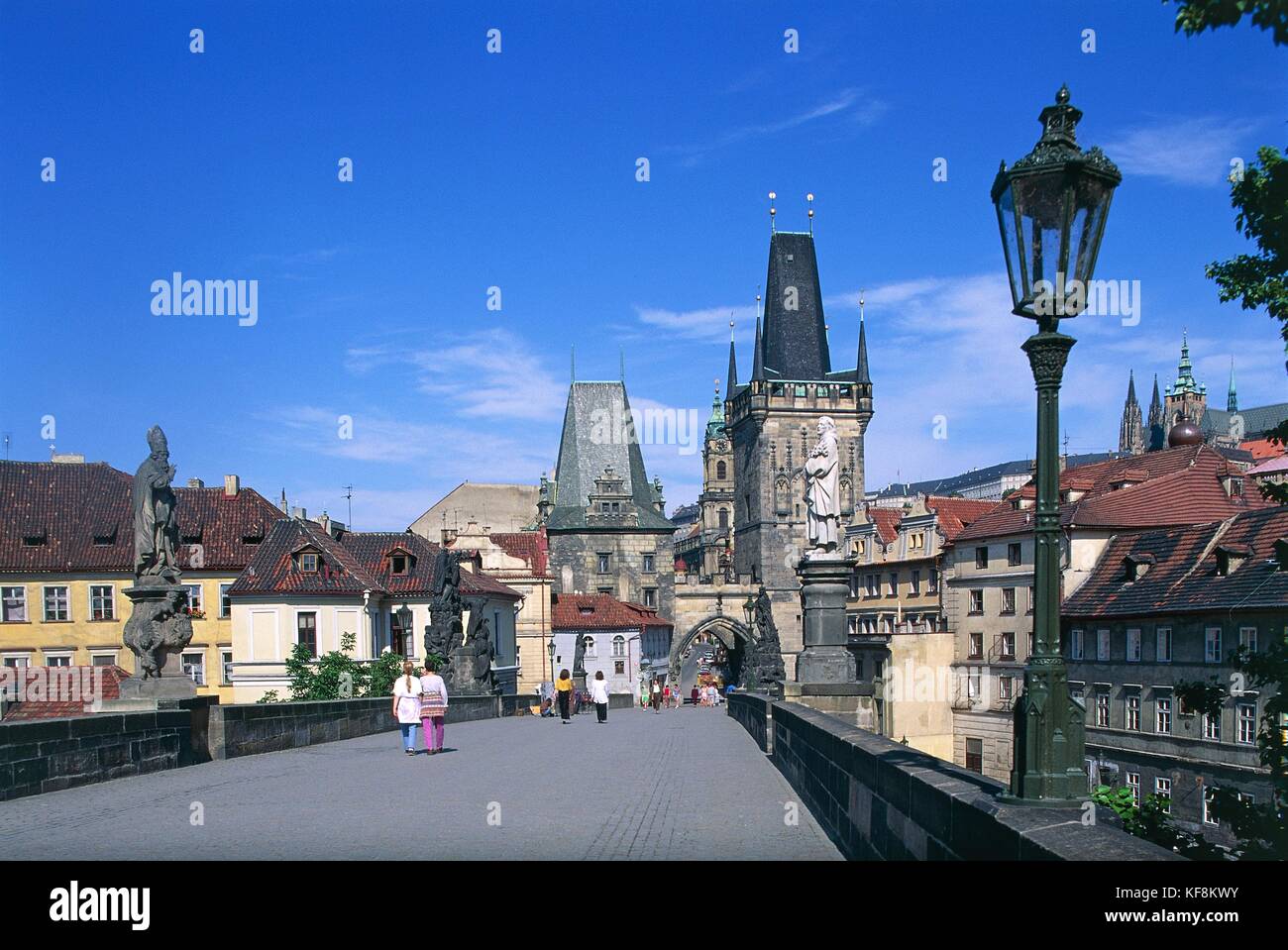 The Charles Bridge Prague Cz Stock Photo