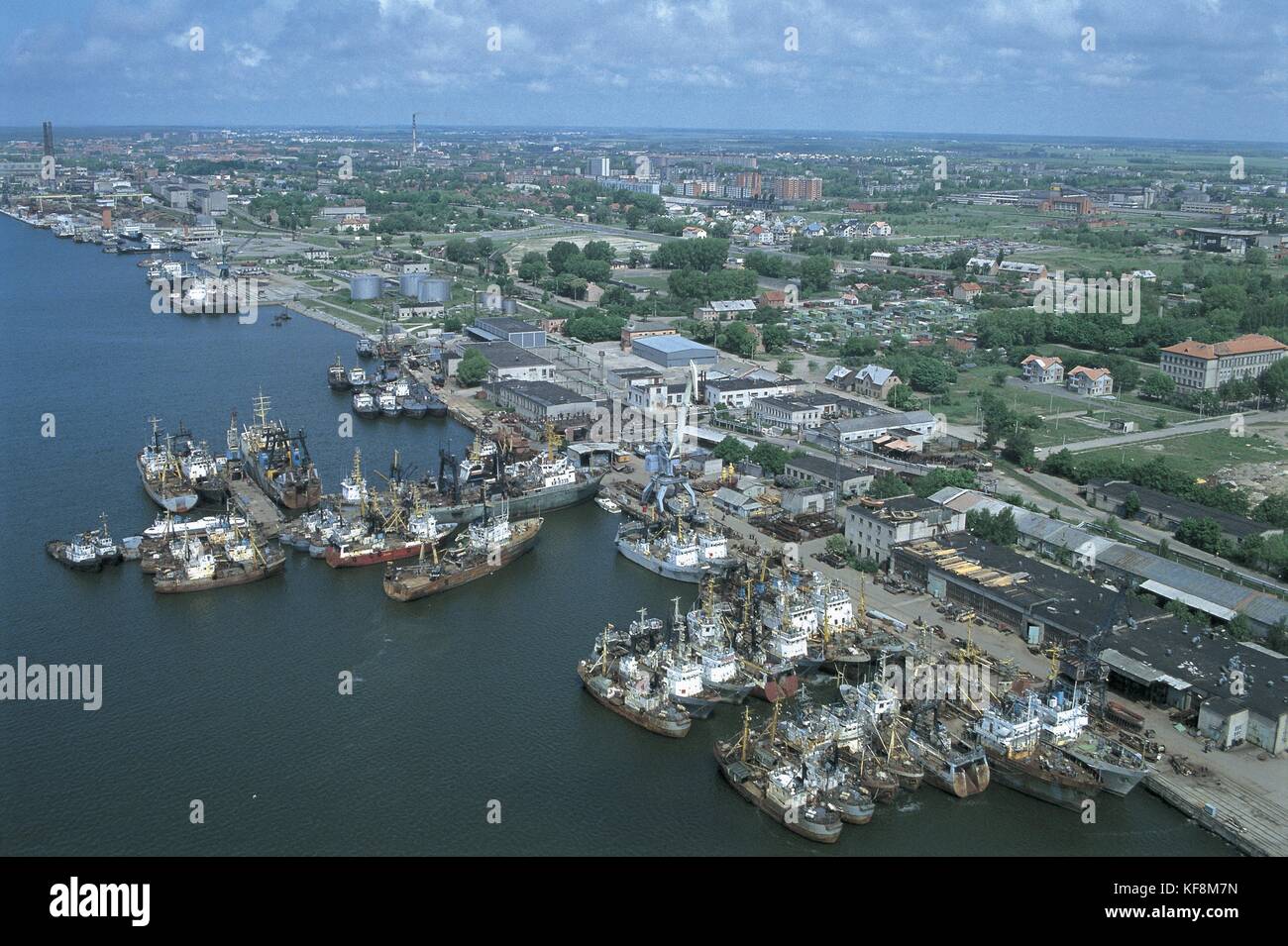 Lithuania Klaipeda Port Stock Photo Alamy
