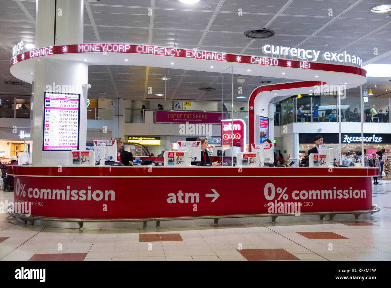 Moneycorp Bureau de Change office. Gatwick airport North Terminal