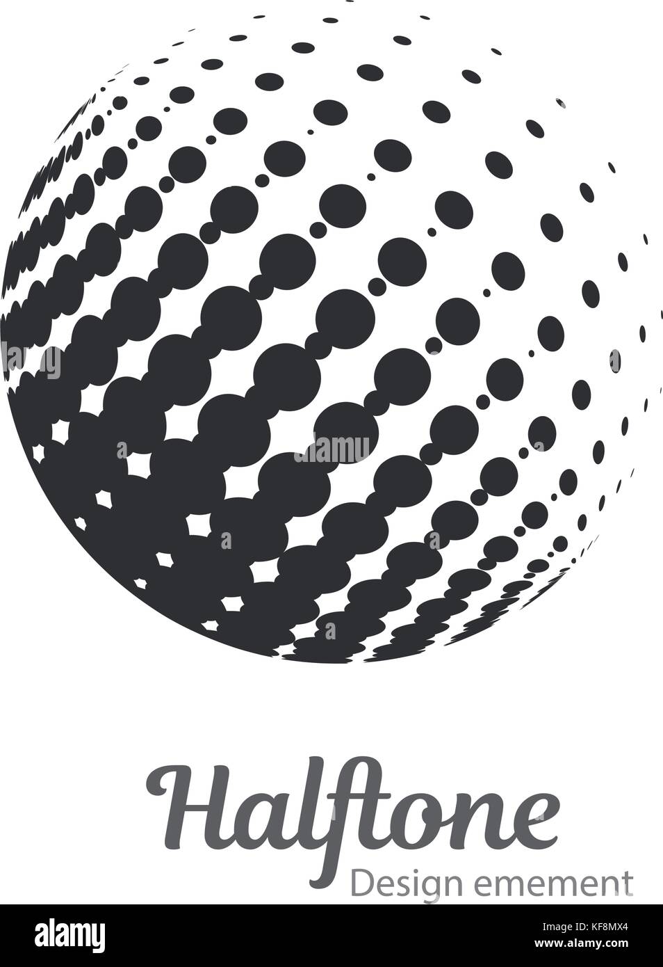 Vector abstract halftone circle frames set. Abstract dotted gradient ...