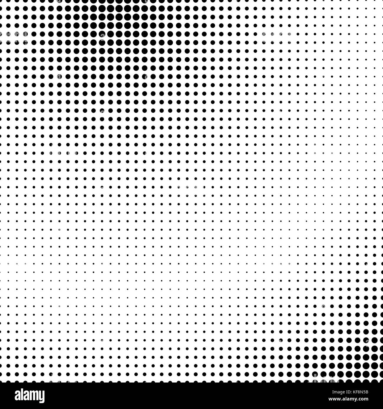 Vector abstract dotted halftone template background. Pop art dotted gradient design element. Grunge halftone textured pattern with dots. Stock Vector