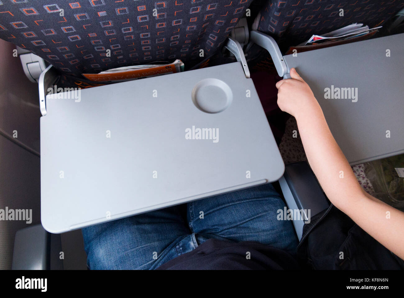 Folding airplane table hires stock photography and images Alamy