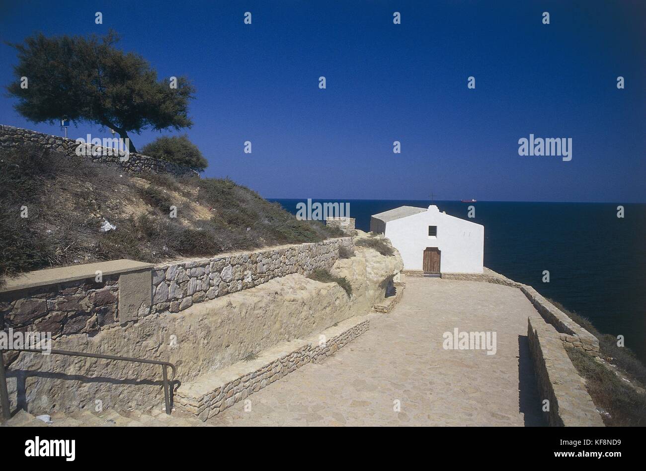 Italy, Sardinia Region, Porto Torres, Church of San Gavino at Sea Stock Photo
