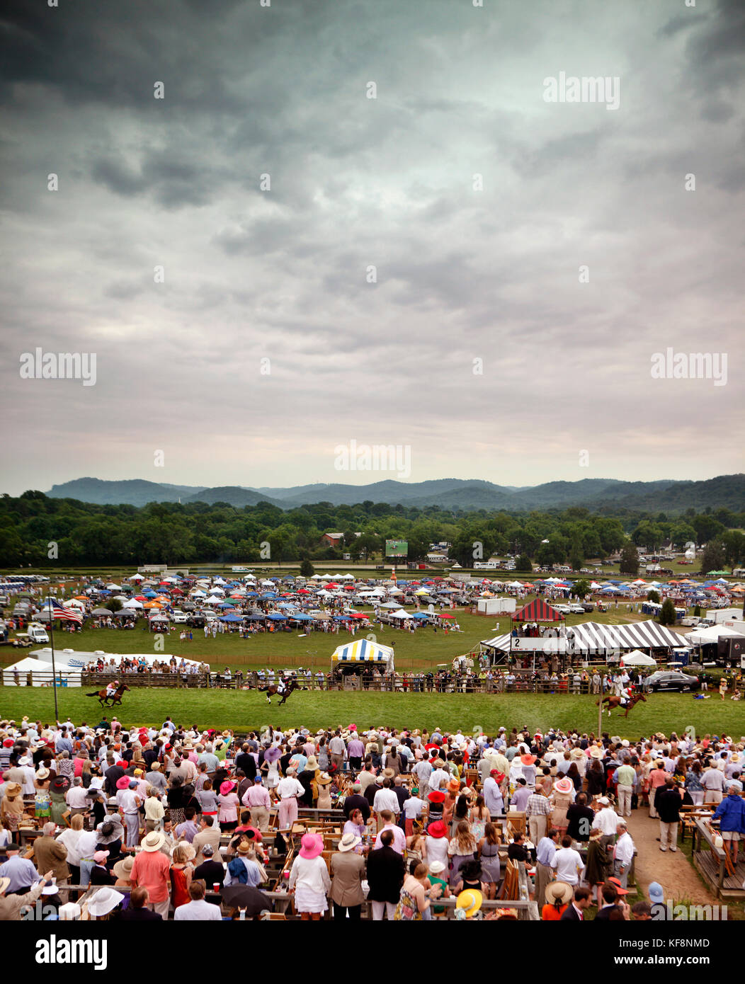 USA, Tennessee, Nashville, Iroquois Steeplechase, view of the track and