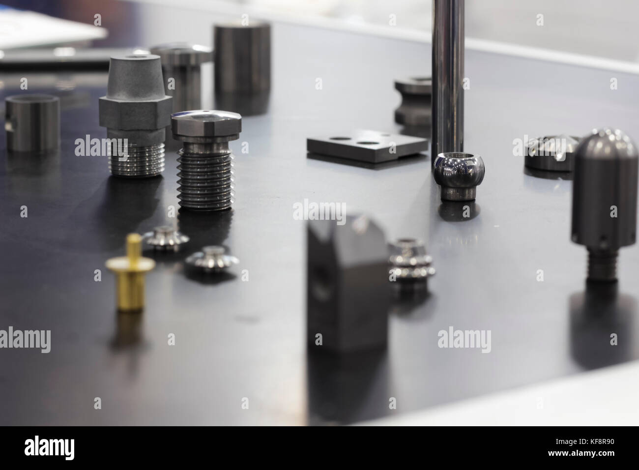 small metal mechanical spare parts for industry Stock Photo Alamy