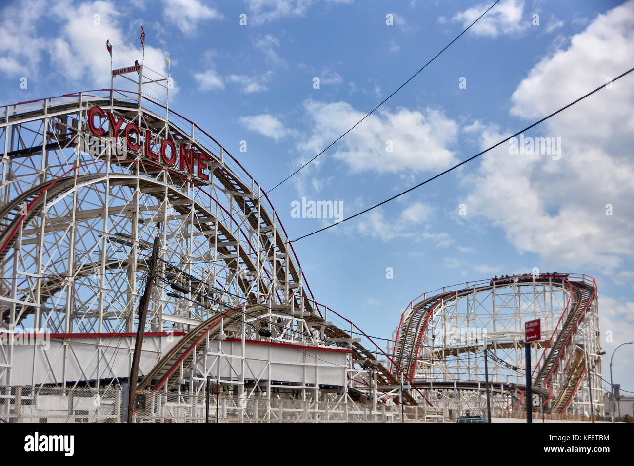 Cyclone Roller coaster in Luna Park/Astroland in Coney Island, Brooklyn New  York Stock Photo - Alamy