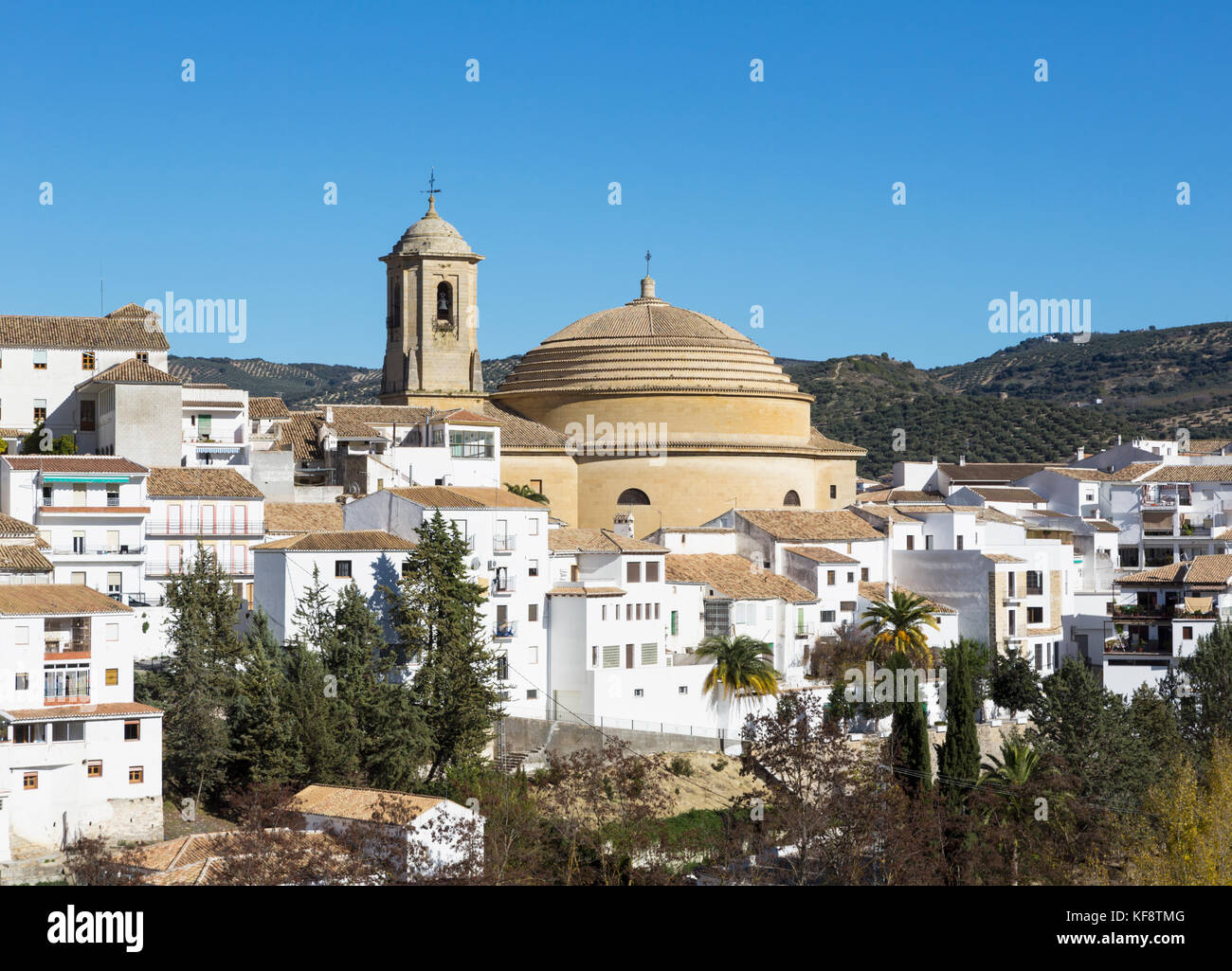 Montefrio, Granada Province, Andalusia, southern Spain.  The 18th century Iglesia de la Encarnación. Church of the Incarnation. Stock Photo