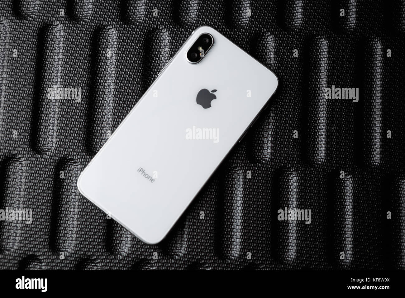 MARIUPOL,UKRAINE25 OCTOBER,2017 New iphone x smart phone model.Trendy