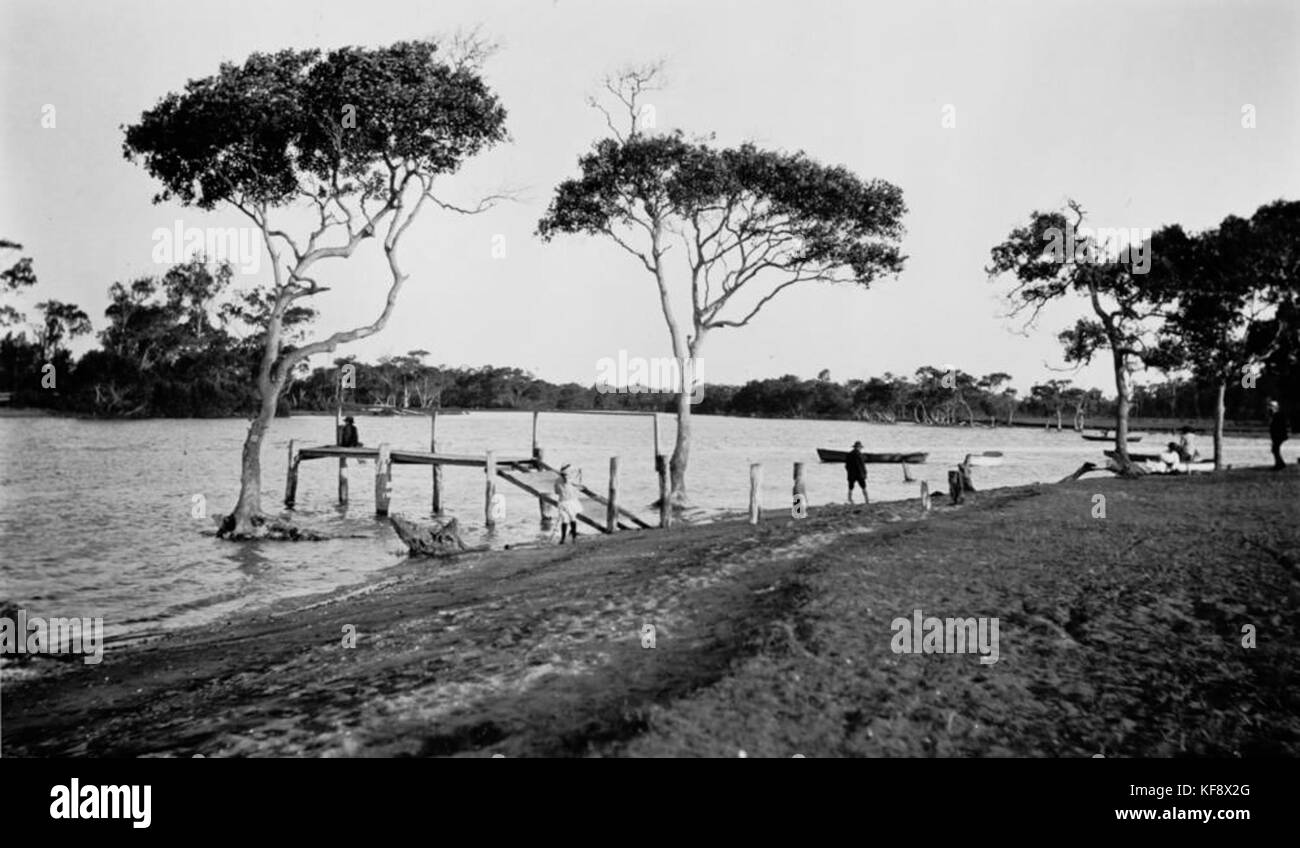 1 104496 Jetty on Cabbage Tree Creek, Shorncliffe, Brisbane, ca. 1920 Stock Photo Alamy