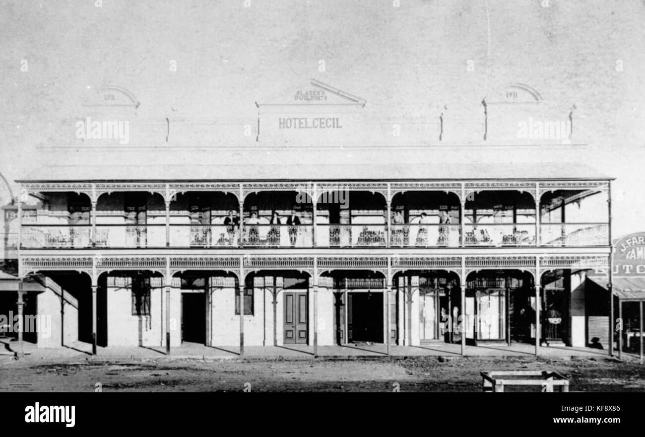 1 122311 Hotel Cecil, Wondai, ca. 1912 Stock Photo