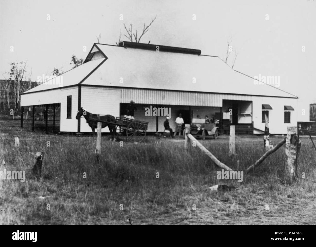 1 131055 Building at Pullenvale, ca. 1916 Stock Photo