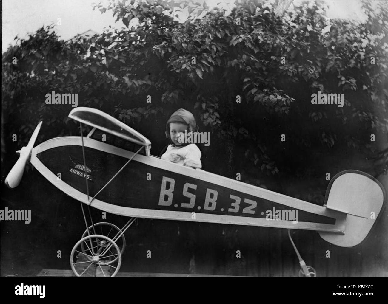 1-109684-child-size-model-of-an-aeroplane-queensland-ca-1925-stock