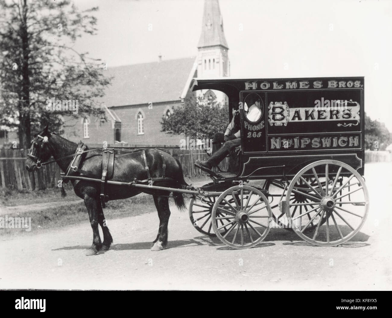 Baker's van r Stock Photo Alamy