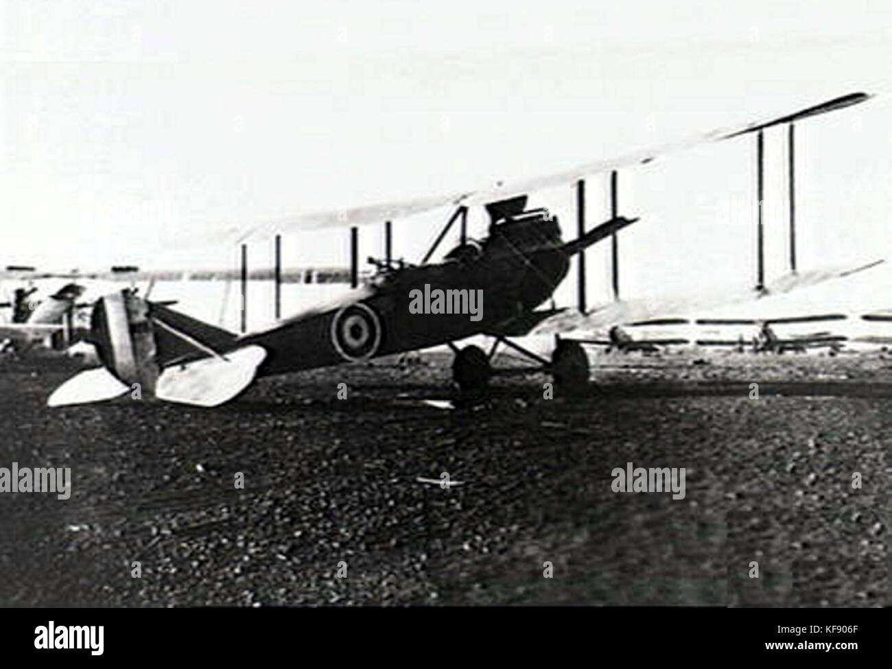 Captured Rumpler C.VII in 1919 Stock Photo