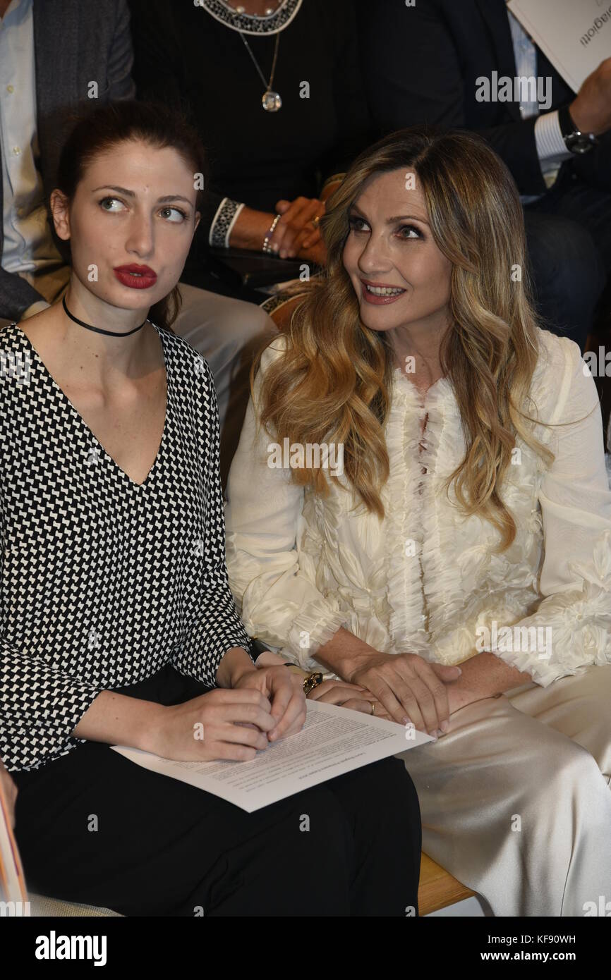 Milan Fashion Week - Laura Biagiotti - Front Row Featuring: Lorella