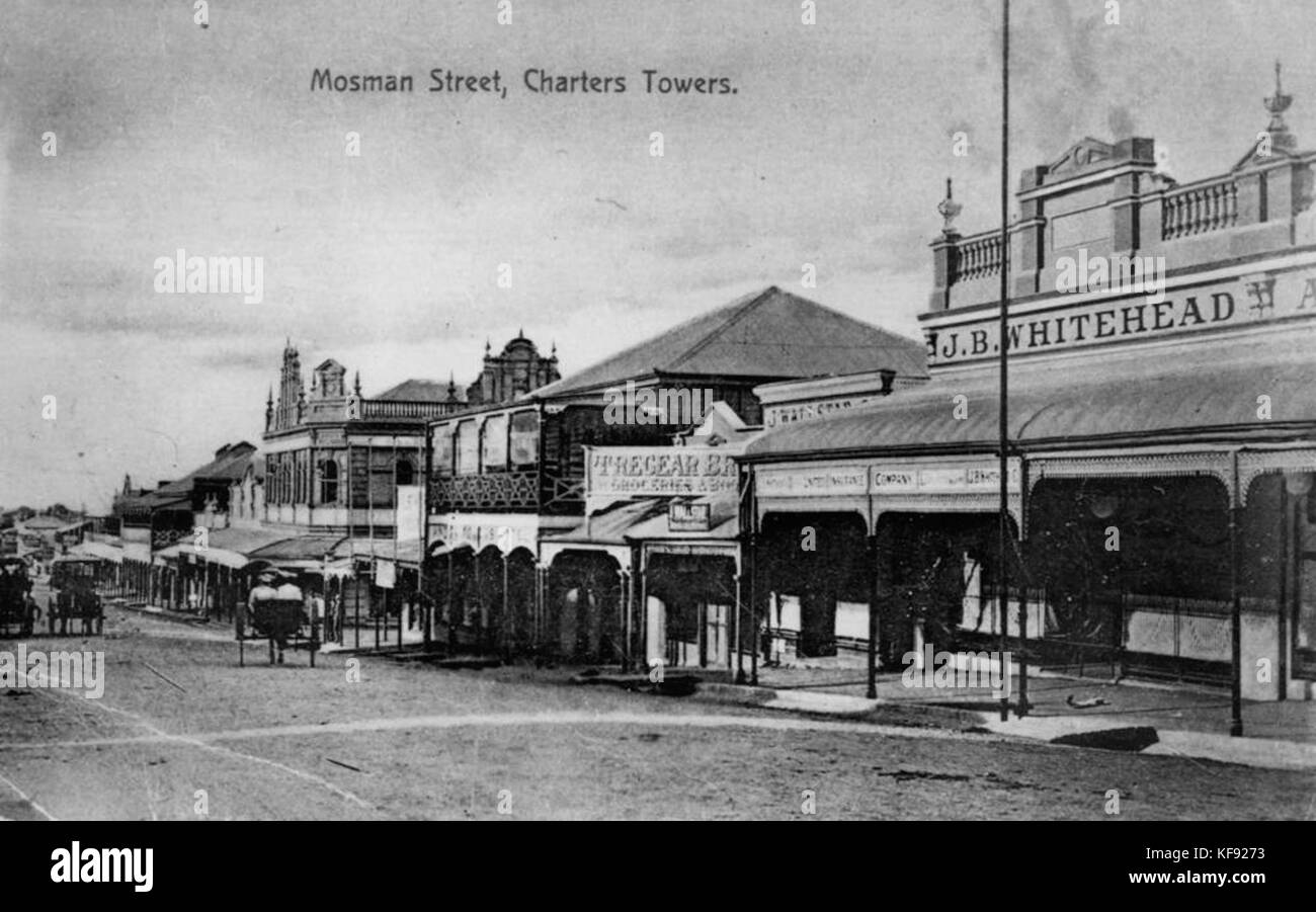 1 111552 Streetscape of Mosman Street in Charters Towers, ca. 1905