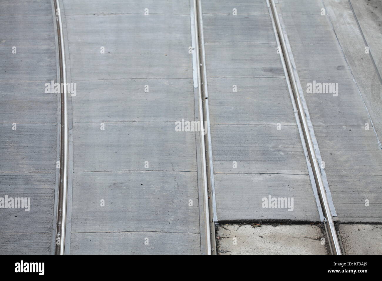 streetcar rail tracks Stock Photo Alamy