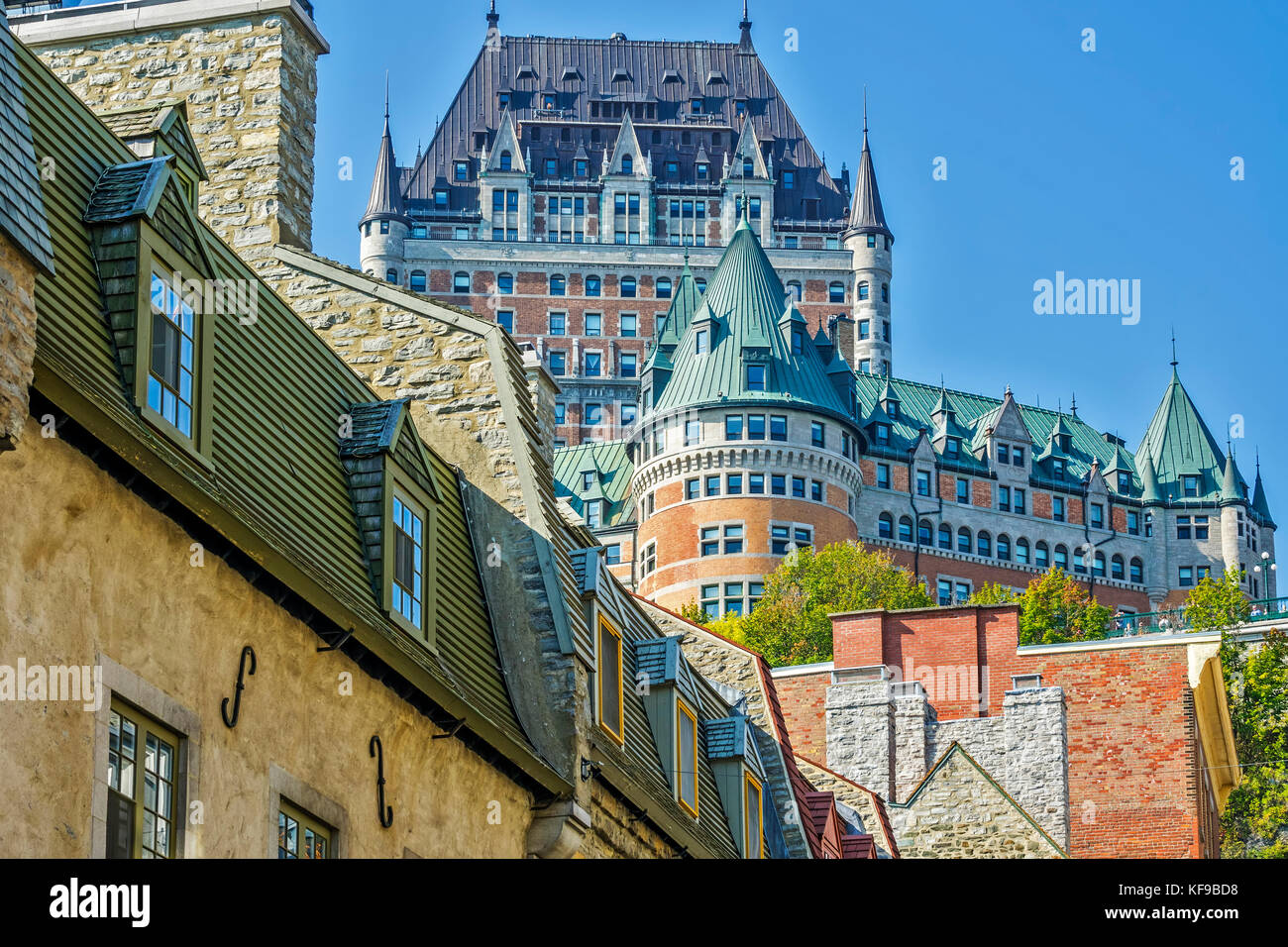 Sous le Fort Street, Quebec City, Canada Stock Photo