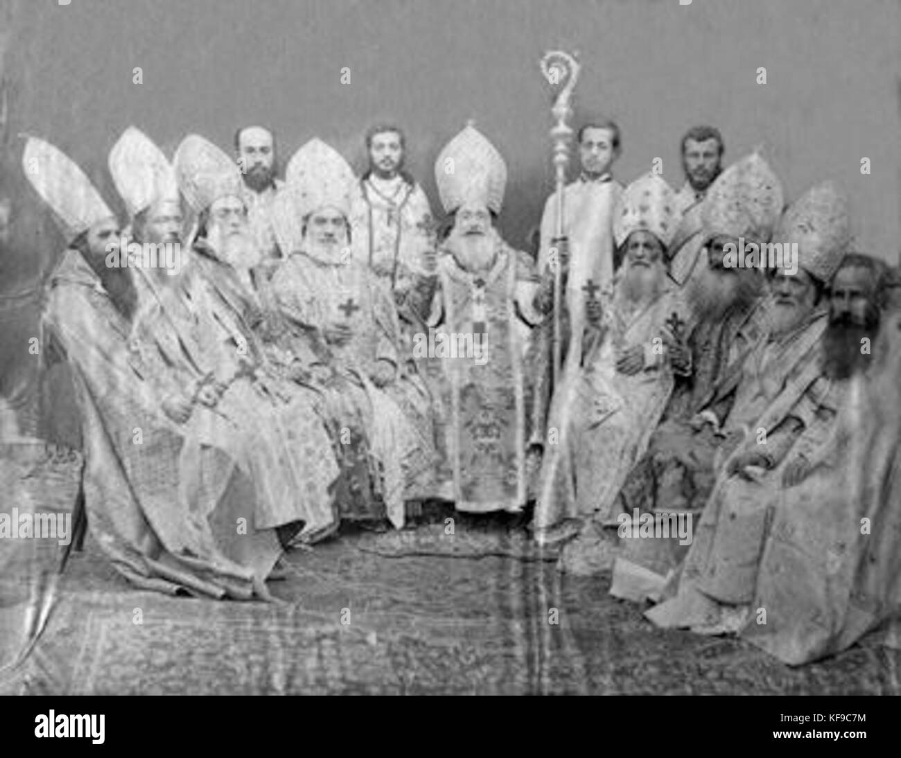 Armenian Catholic Jerusalem 1880 Stock Photo Alamy